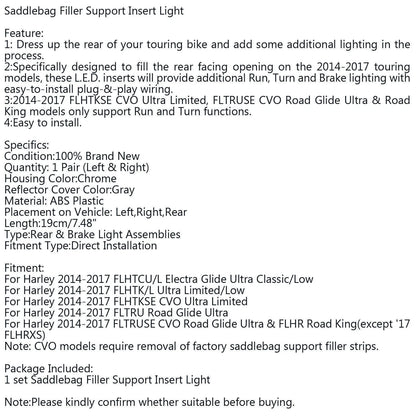 Saddlebag Filler Support Lights for Harley Touring Electra Glide (2014-2023)