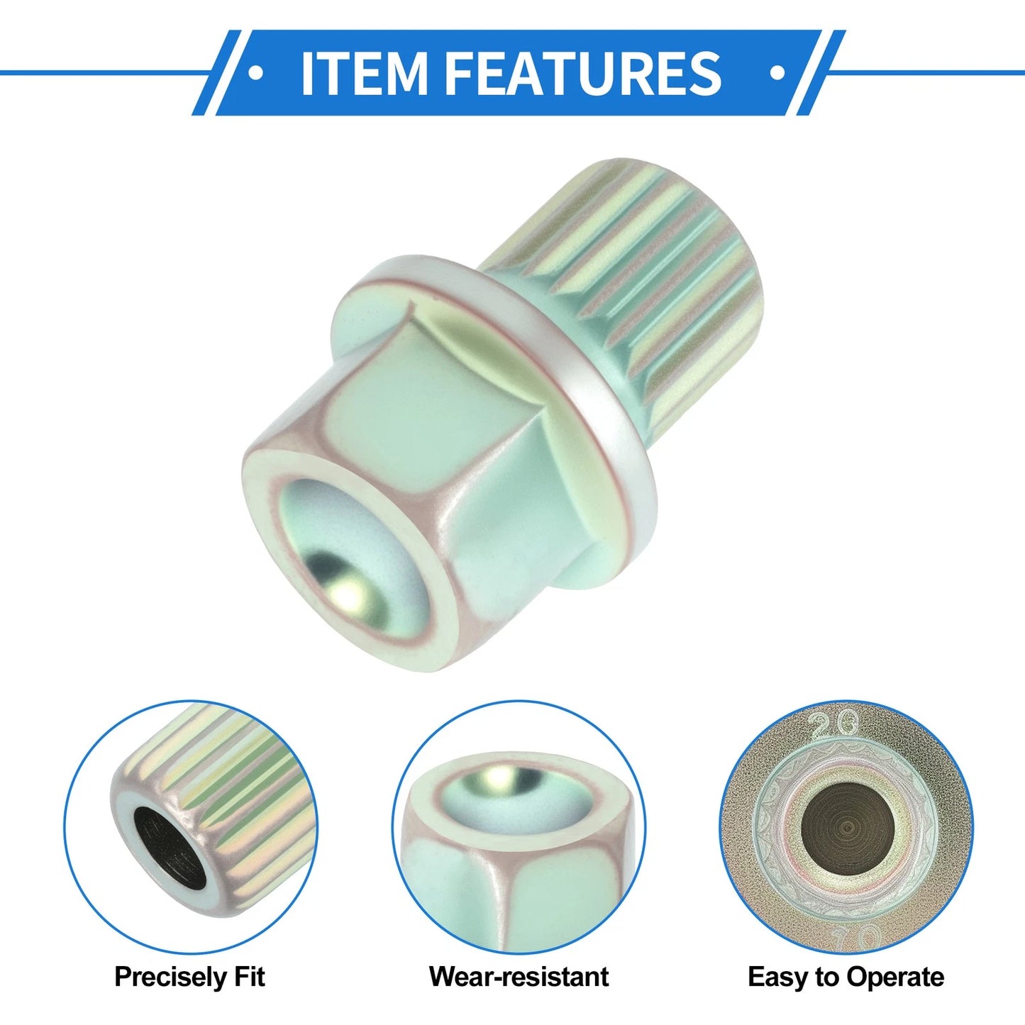 36/20PT Wheel Lock Lug Nut for BMW Anti Theft Removal Key Socket Adapter