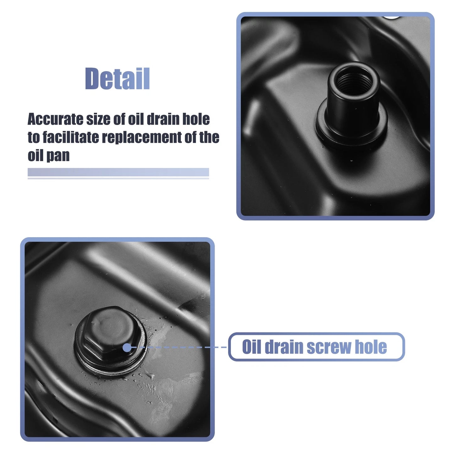 Engine Oil Pan for Nissan Sentra 2013-2016 (Black)