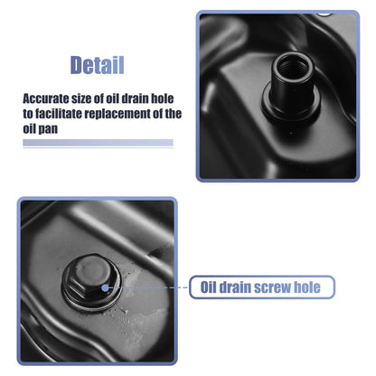 Engine Oil Pan for Nissan Sentra 2013-2016 (Black)