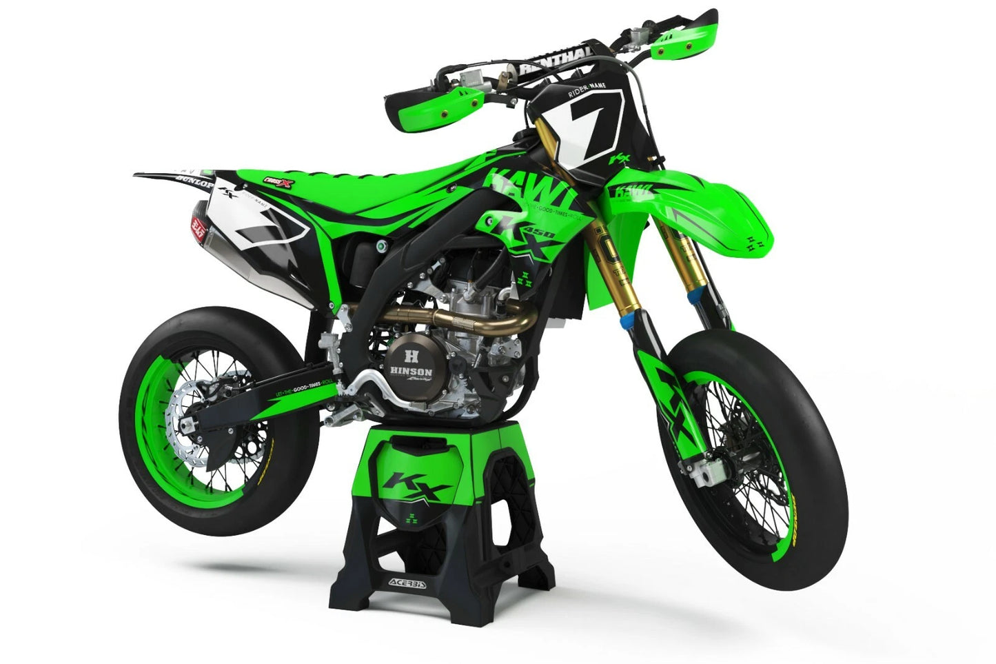 Custom Graphics Full Kit for Kawasaki KLX 140 (2008-2018) KING STYLE