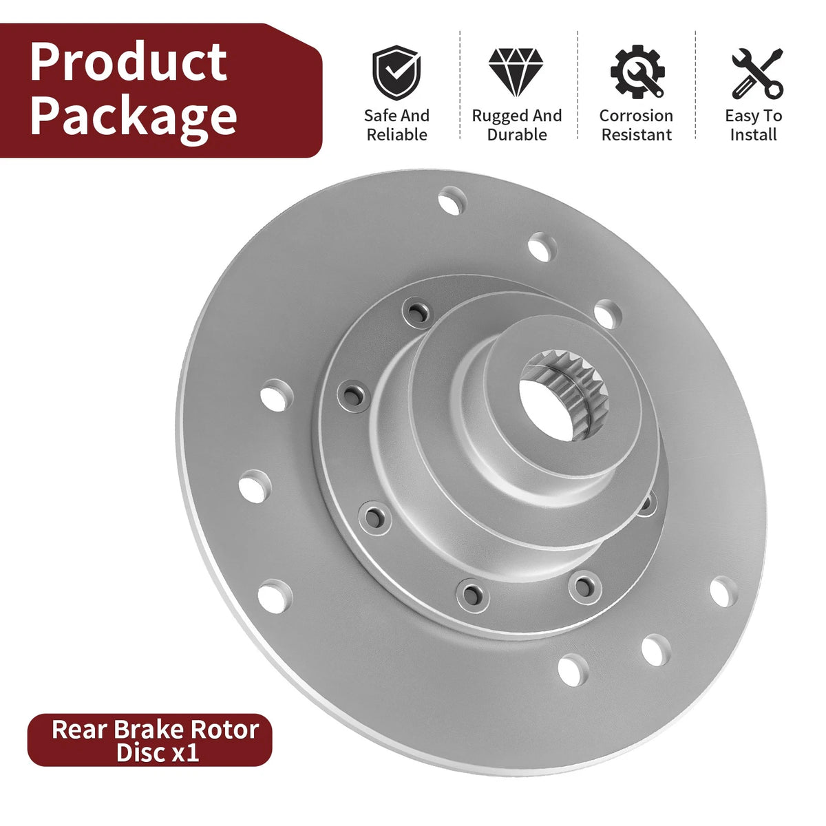 Rear Brake Disc Rotor for Polaris Diesel 455 (1999–1999)