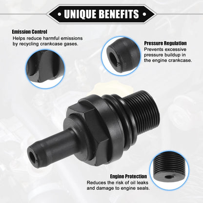 PCV Valve for Toyota Tacoma 2005-2015 Durable Plastic Black