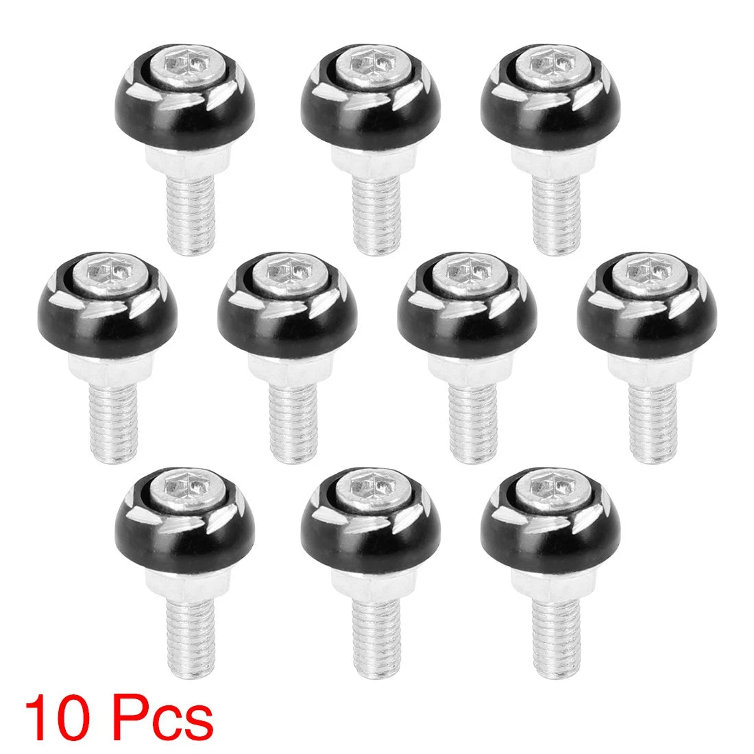 License Plate Frame 10pcs 6mm Bolt Screw Fastener for Motorcycle