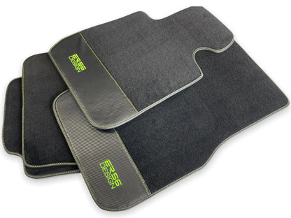 Floor Mats for BMW 3 Series E46 Carbon Fiber Leather Design (1998-2006)