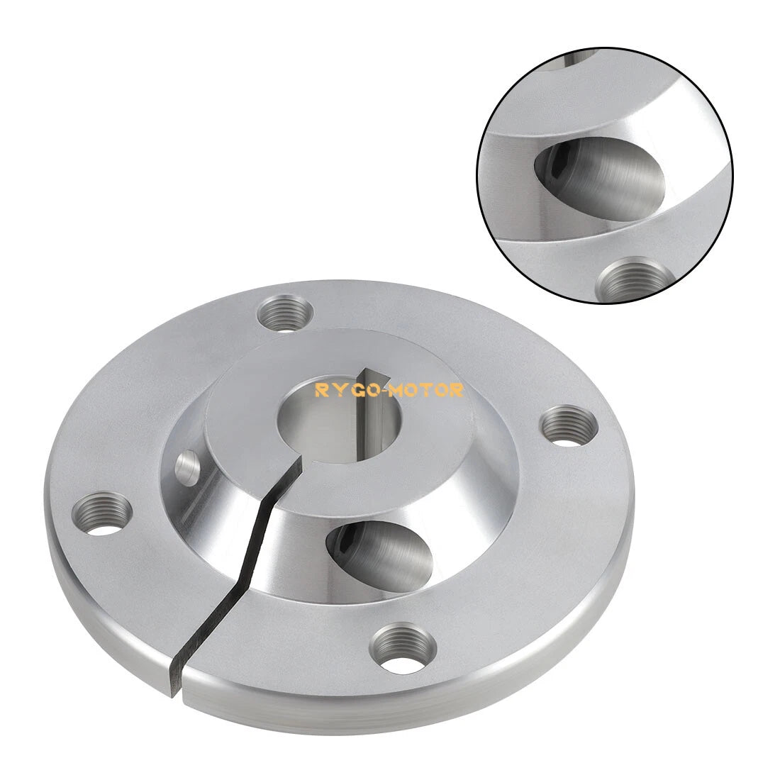 2 x Rear Axle Aluminum Wheel Hub for Go Kart Off Road Cart 4x4 Silver