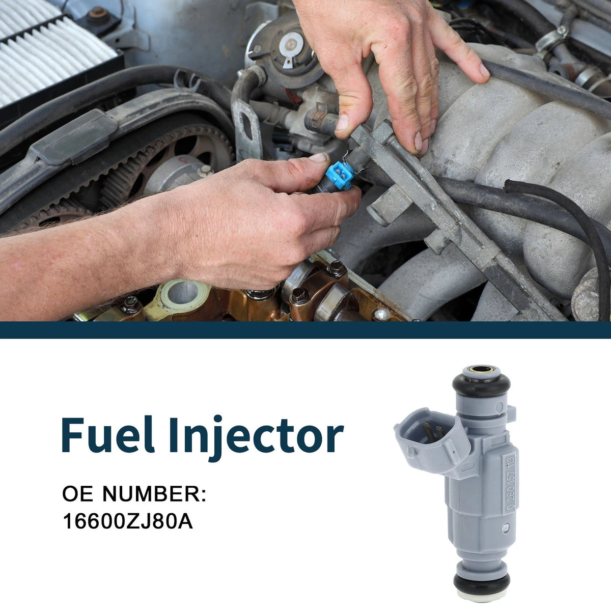 Fuel Injector 16600ZJ80A for Nissan Sentra 2.0 Flex (2009) 1 Pc Blue