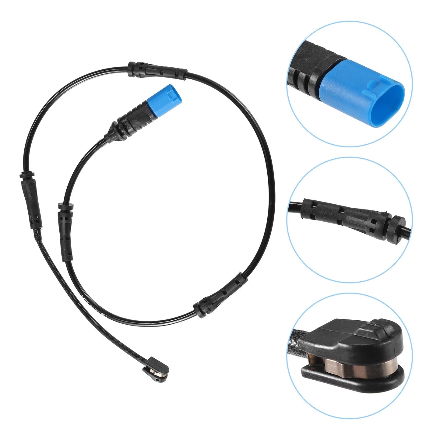 Rear Brake Pad Sensor for BMW X5 (2000-2006) - Plastic Rubber Black Blue 1 x
