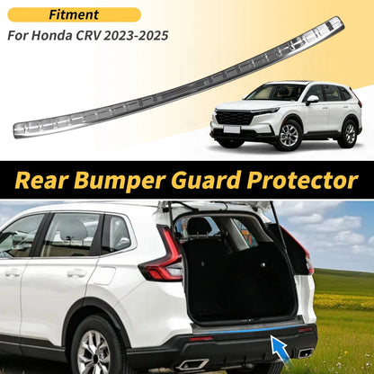 Rear Bumper Topper for Honda CR-V 2023-2025 Silver Tone 1 x Piece