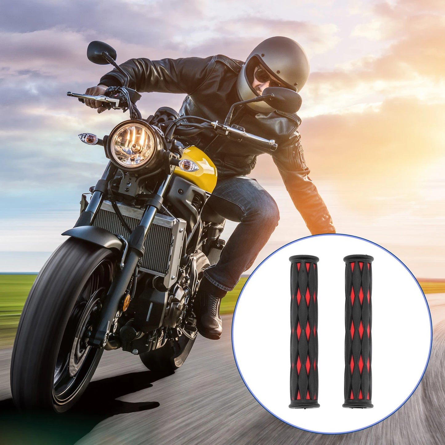 1/2" 12mm 1 Pair Brake Lever Cover Grip Sleeve for Motorcycle