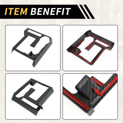 Carbon Fiber Gear Shift Frame Panel Cover for Toyota Tacoma (2024)