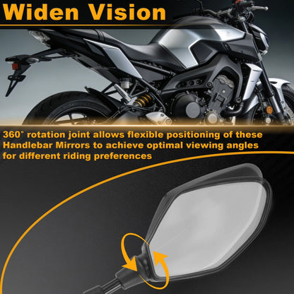 Rear View Mirrors Diamond Side Mount for Yamaha MT-01 (2005–2013)