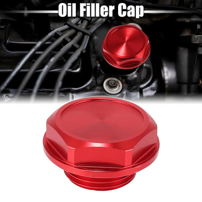 Red Aluminum Alloy Gas Engine Oil Filler Cap Plug Cover for Toyota Highlander