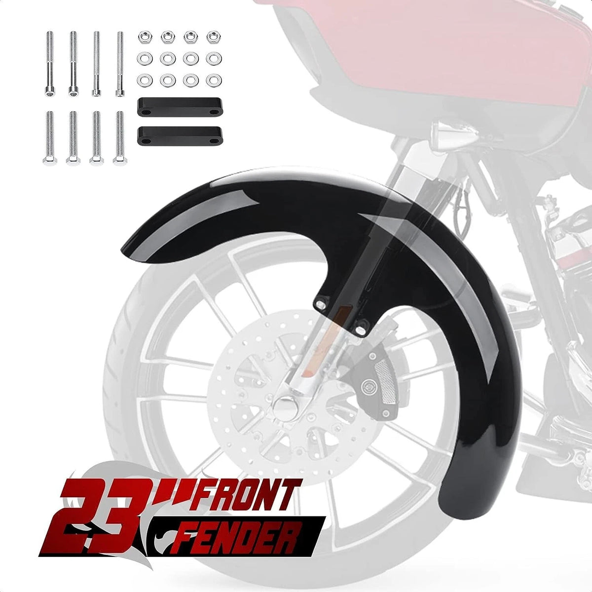 23" Custom Front Fender for Harley Touring Electra Street Glide Road King (2009-2023)