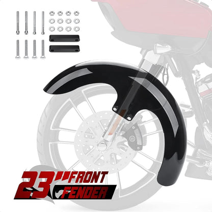 23" Custom Front Fender for Harley Touring Electra Street Glide Road King (2009-2023)