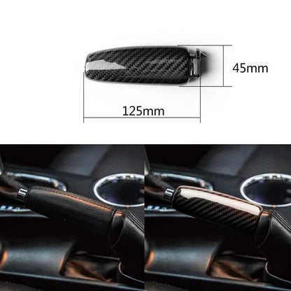 Real Carbon Fiber Parking Brake Handbrake Grip Knob fit For Mustang 2015-2019