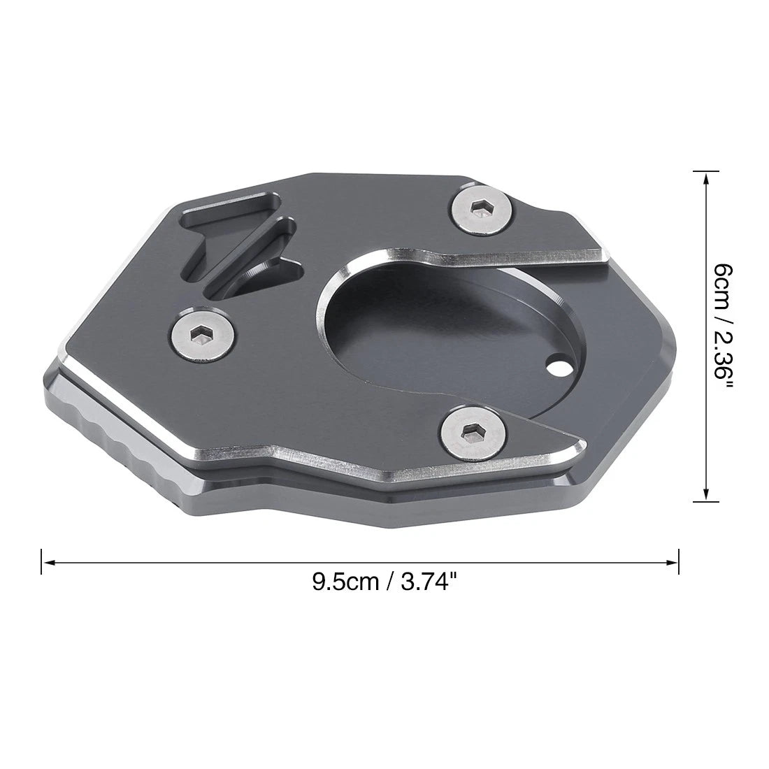 Side Stand Extension Pad Gray for Kawasaki Z900RS (2017–2019)