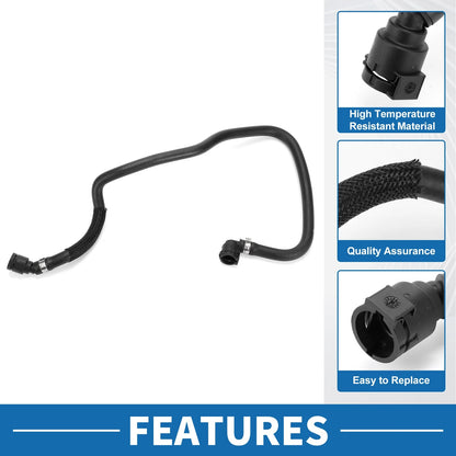 Radiator Hose for BMW 530e (2018-2020) Rubber Black 1 Pc