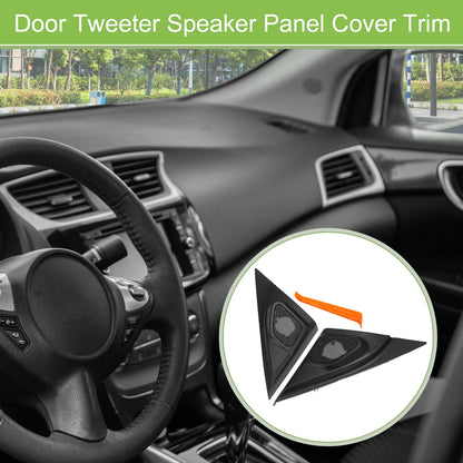 A Pillar Door Tweeter Speaker Cover Trim for Mazda 3 (2004-2009) Black