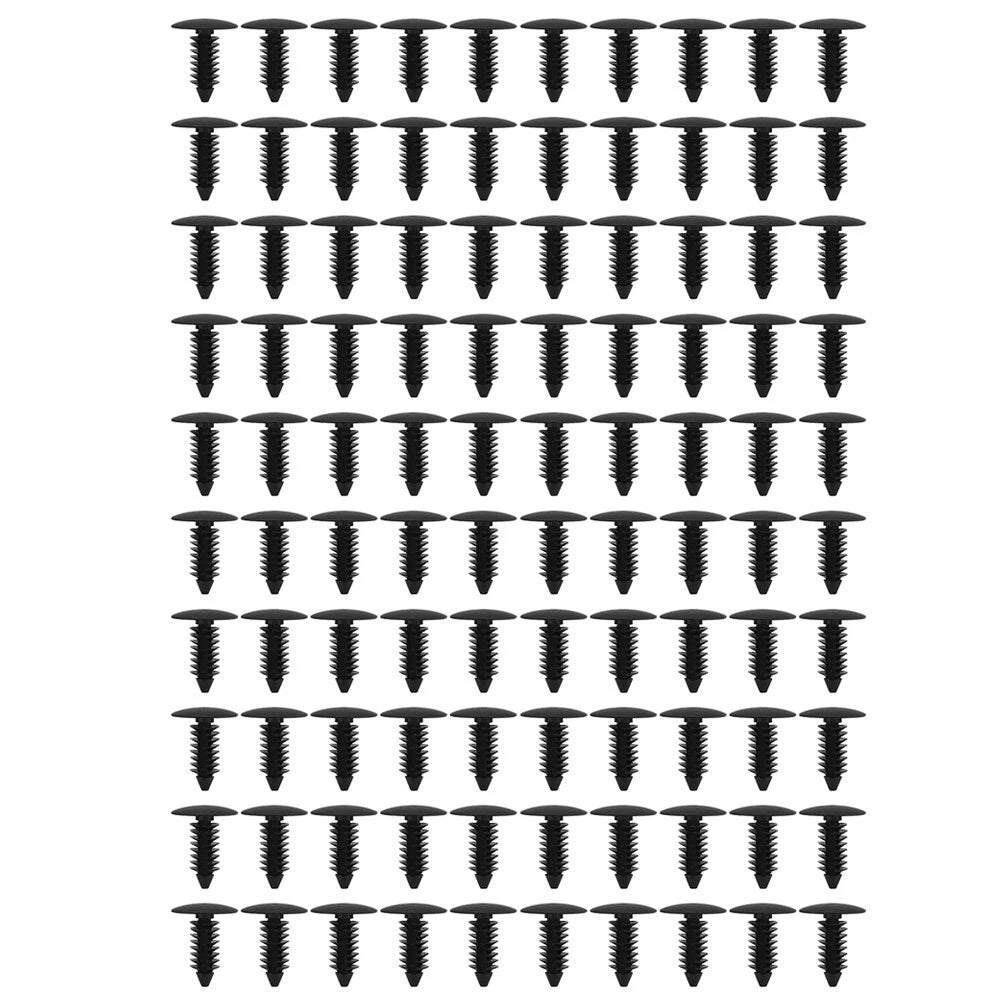 100pcs 7.8mm Plastic Car Interior Rivets Fastener Retainer Clips