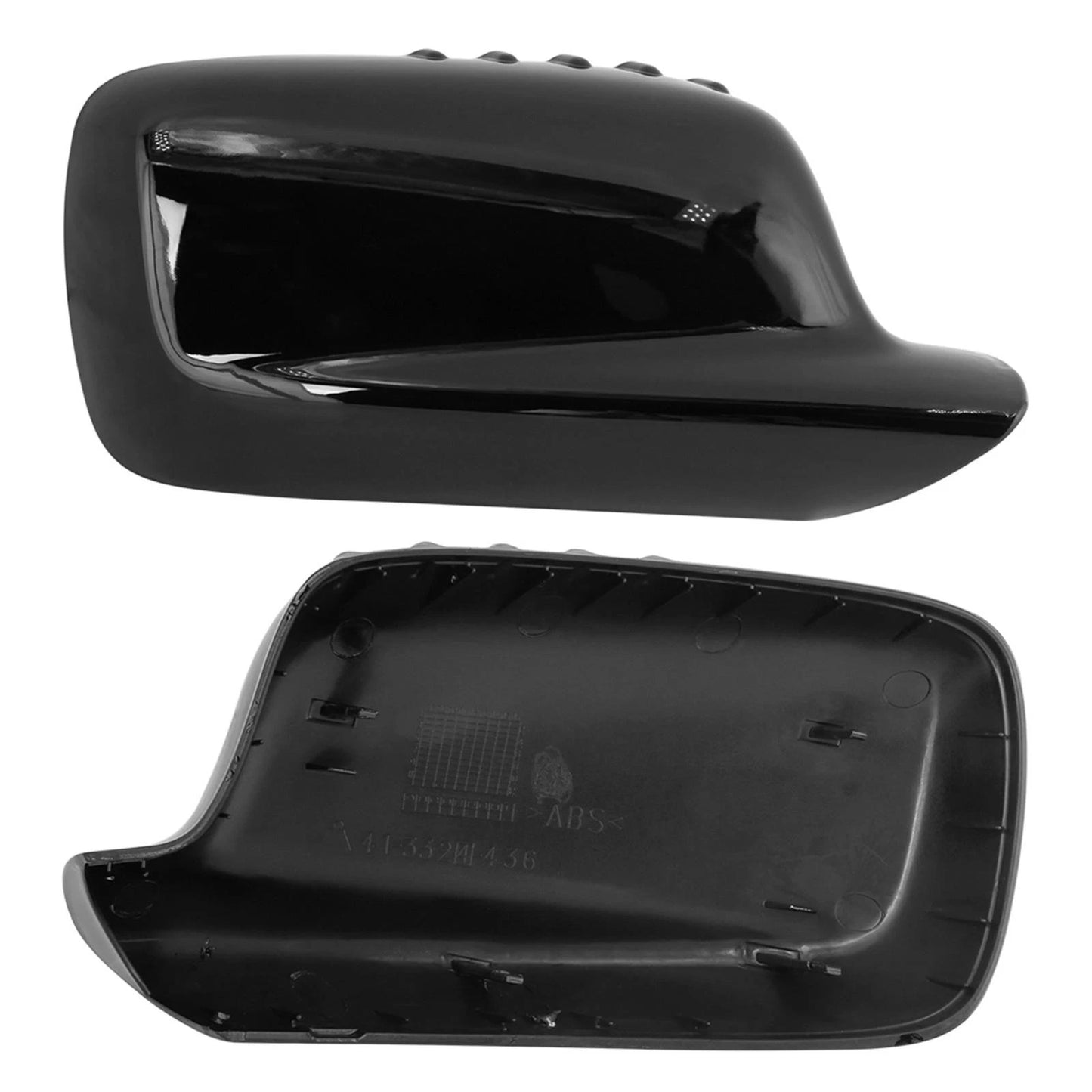 Car Mirror Cover Cap Gloss Black for BMW E66 E46 E65 E67 745i 750i (2002-2008)
