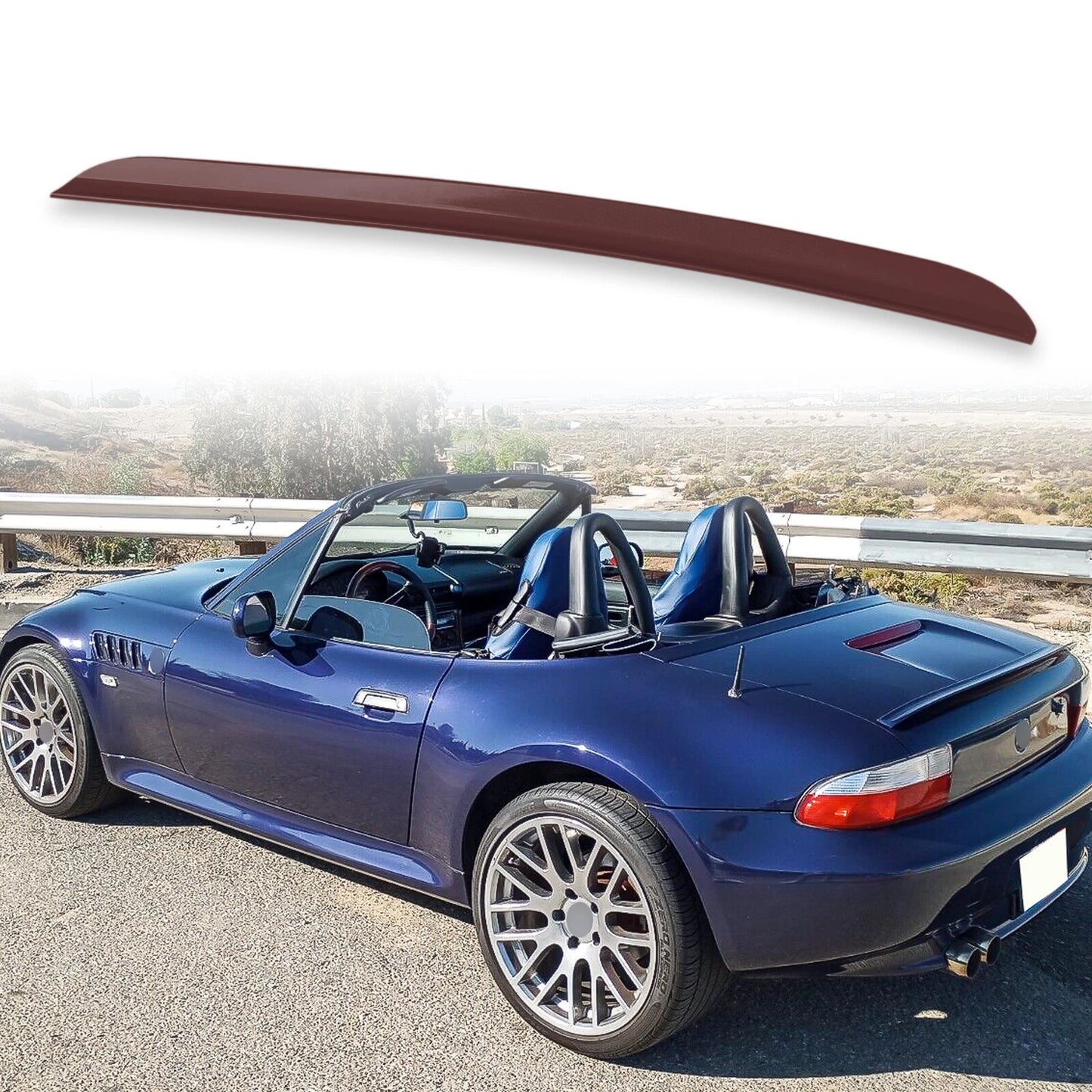 Boot Lip Spoiler for BMW Z3 (1996-1998) Violet Red