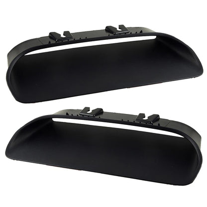 2 x Black Hood Trims for Dodge Challenger (2019-2020)