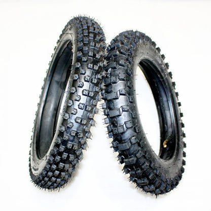 12" Front & 10" Rear Knobby Tires & Tubes for PIT PRO TRAIL Dirt Bike