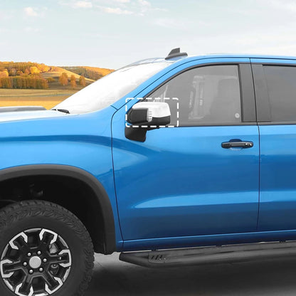 Top Half Mirror Cover Caps for 2019-2024 Chevy Silverado/GMC Sierra 1500 White