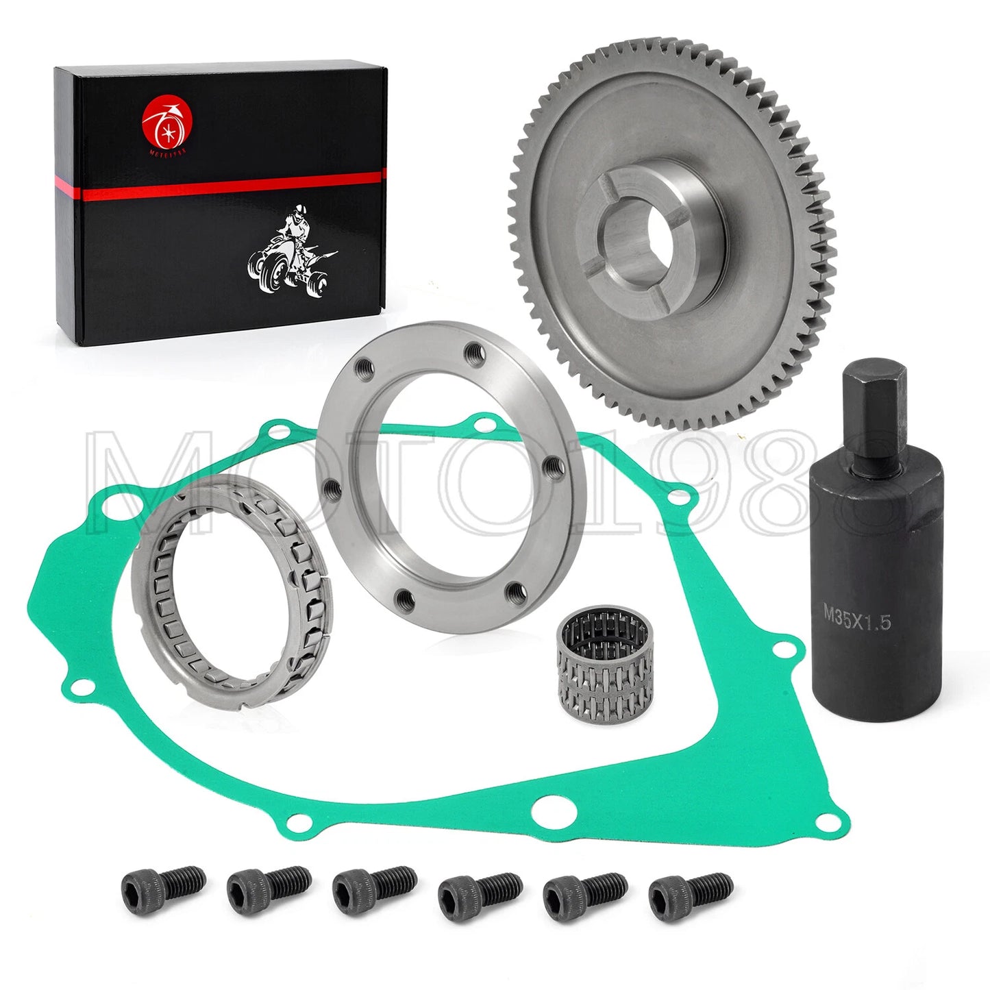 Starter Clutch kit & Flywheel Puller Gasket for YAMAHA Big Bear 350 (1987–1998)