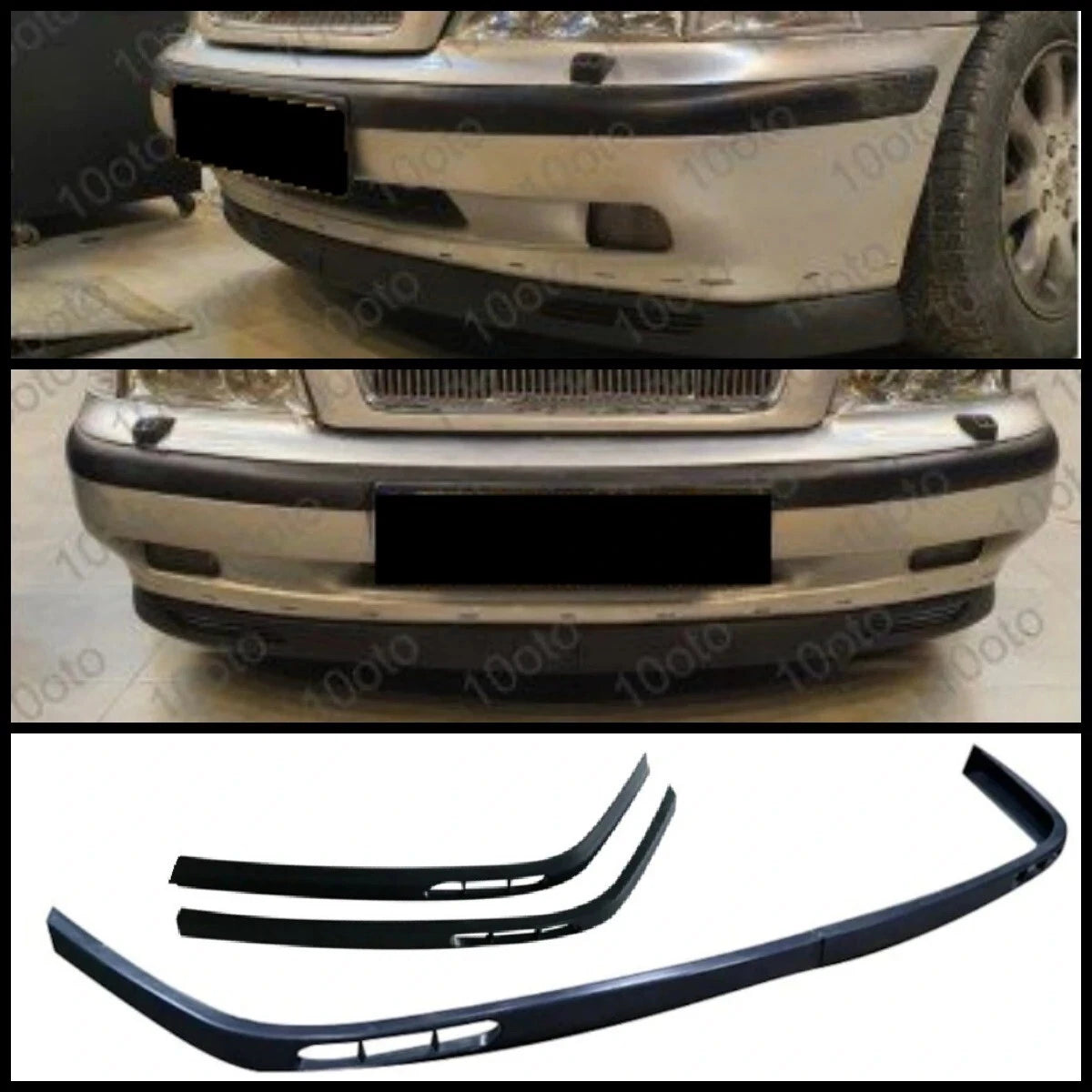 Laguna Front Bumper Splitter Spoiler for Volvo S40 (2004-2012) 2 Piece Pcs