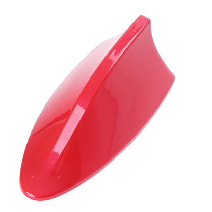 Red Shark Fin Roof Antenna Radio Receiver for Universal Cars