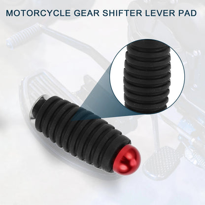 Shifter Lever Pad Rubber Universal Red 1 Pc for Motorcycle