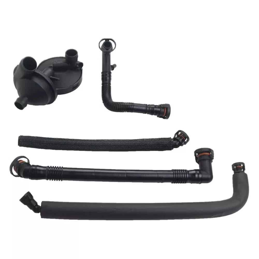5Pcs PCV Crankcase Vent Valve & Breather Hose for BMW E46 330i 525i 530i X3 (2000-2006)