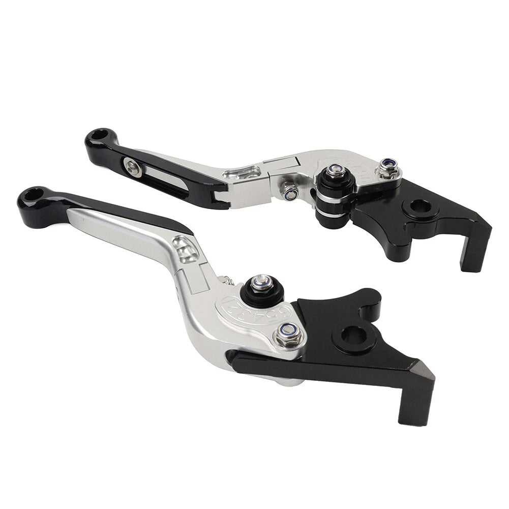 Silver Extendable Brake Clutch Levers for Suzuki GSXR600 GSXR750 GSXR1000 (06-10)