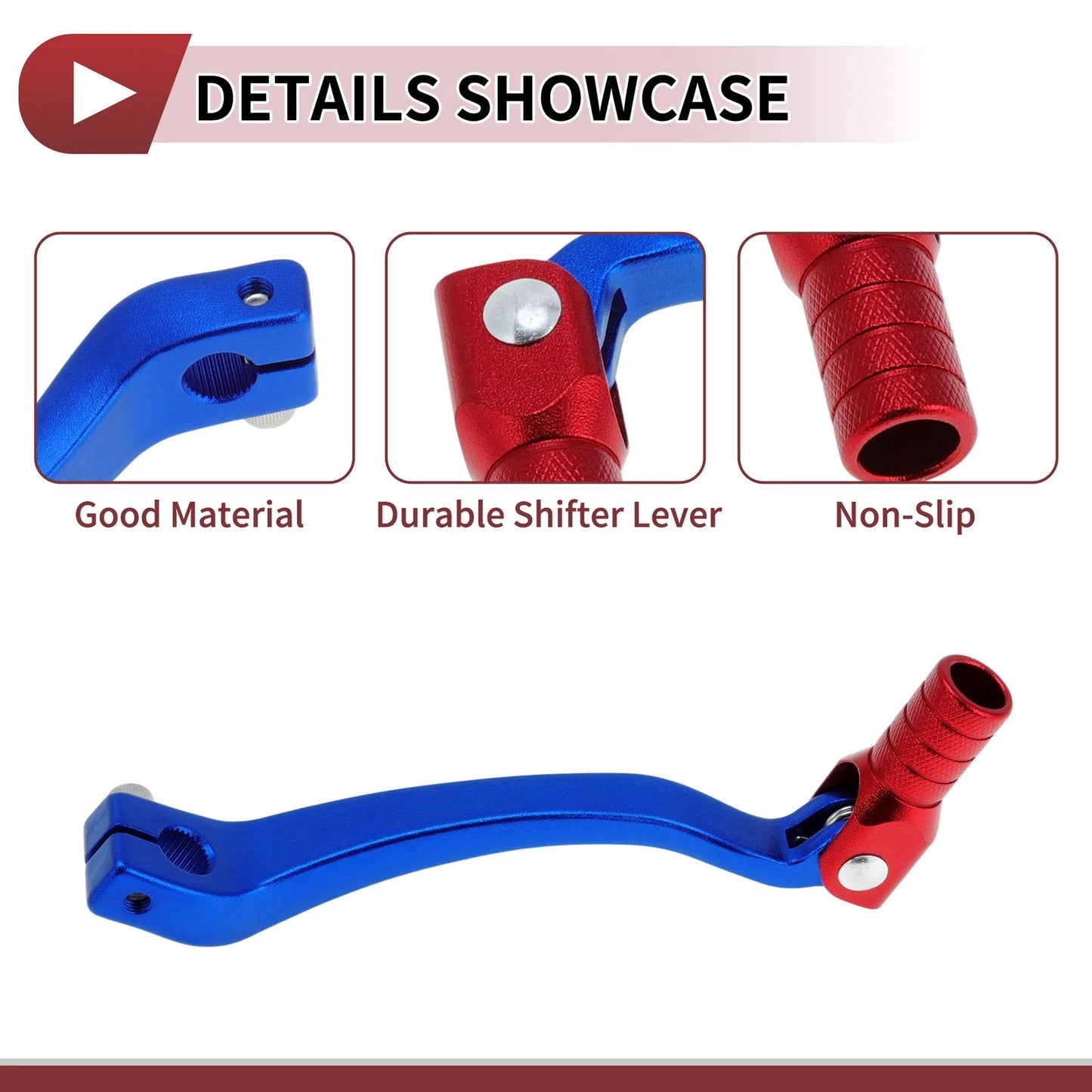 Folding Gear Shifter Lever Blue Red for Kayo T6