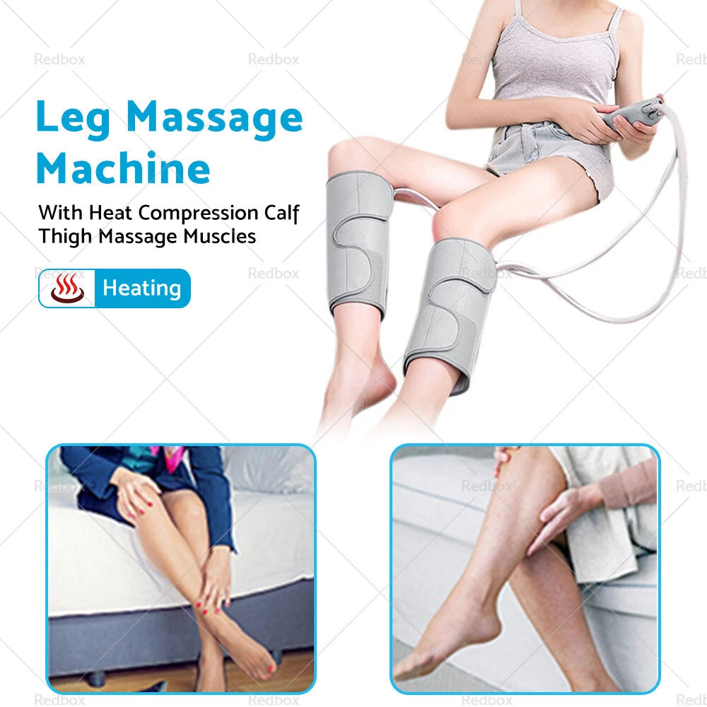 Calf & Thigh Massage Wraps for Leg & Foot Muscles with Heat Compression