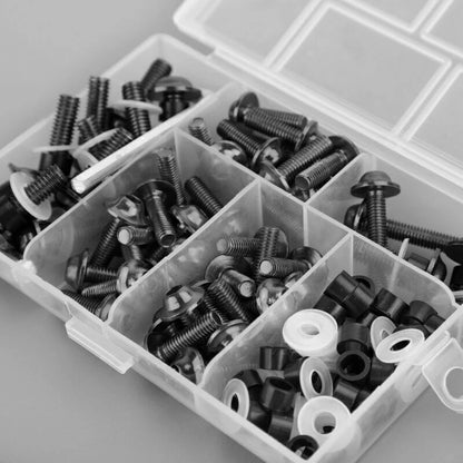 158 Piece Black Aluminium Fairing Bolt Trim Set for BS7