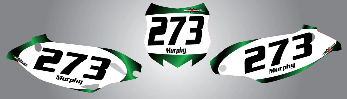 Custom Number Plates Decals Stickers for KXF 450 (2013-2015)