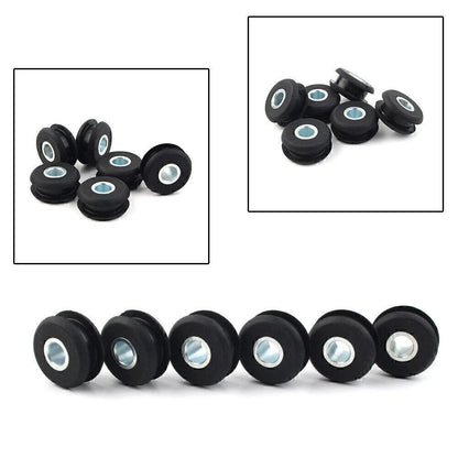 6 x Black Gas Tank Mounts for Harley Softail FXWG