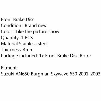 Front Brake Disc Rotor for Suzuki AN650 Burgman (2001-2003)