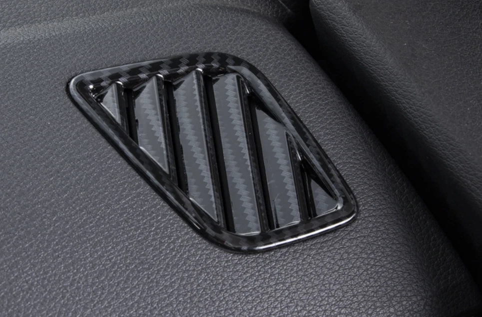 Carbon Fiber Front Upper Air Vent Outlet Frame Cover Trim for Audi Q5 (2018-2022)