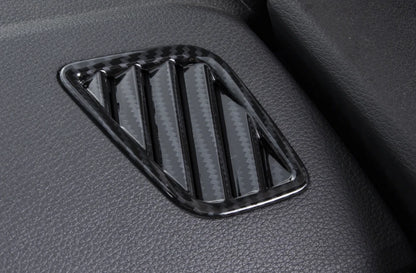 Carbon Fiber Front Upper Air Vent Outlet Frame Cover Trim for Audi Q5 (2018-2022)
