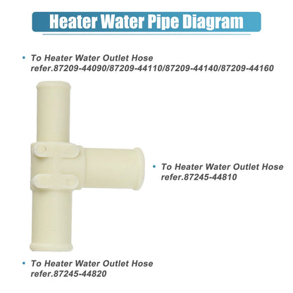 Heater Hoses T Connector Coolant for Toyota RAV4 (2006-2008)