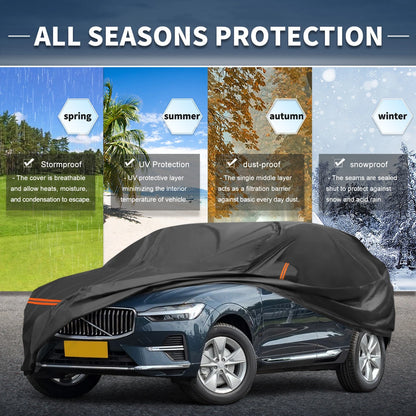 Waterproof Car Cover for Volvo XC60 2008-2022 with Zipper