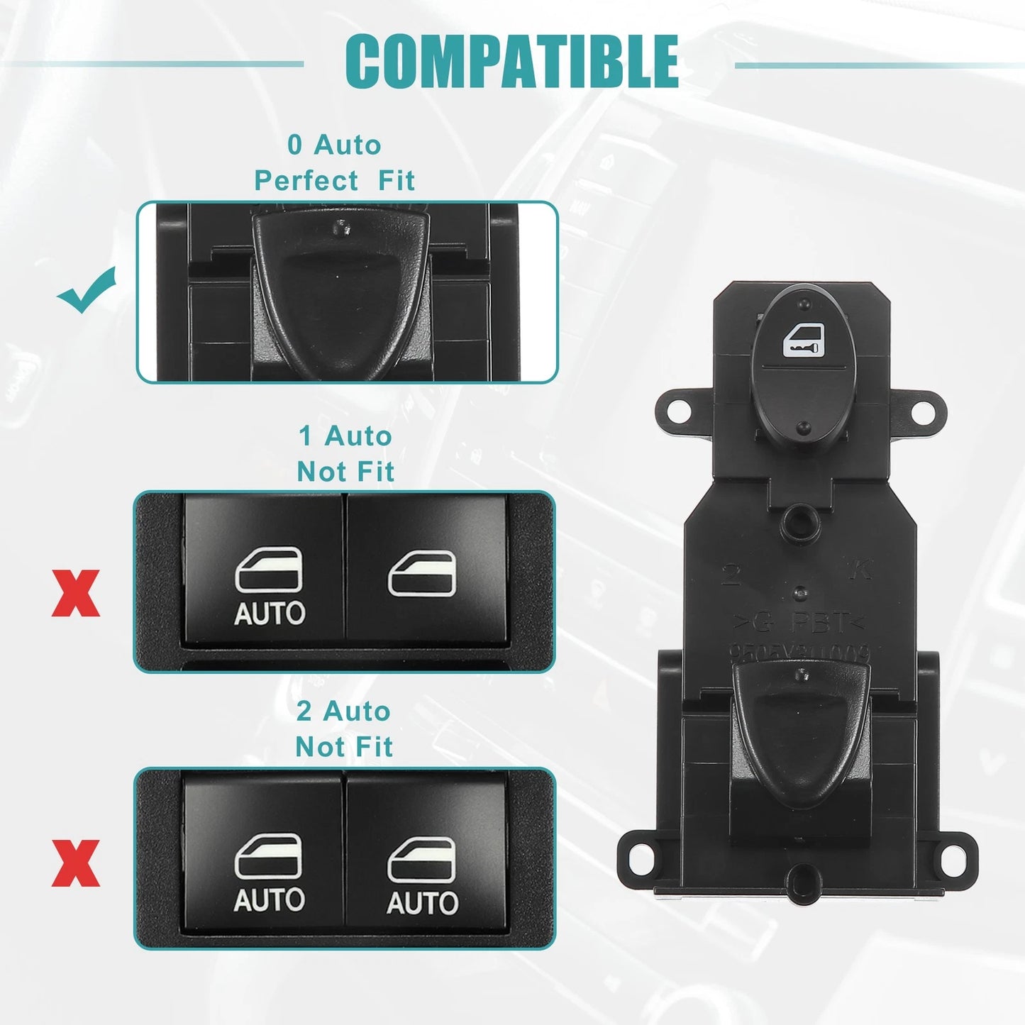 Passenger Side Power Window Switch for Honda Civic Coupe (2006-2011)
