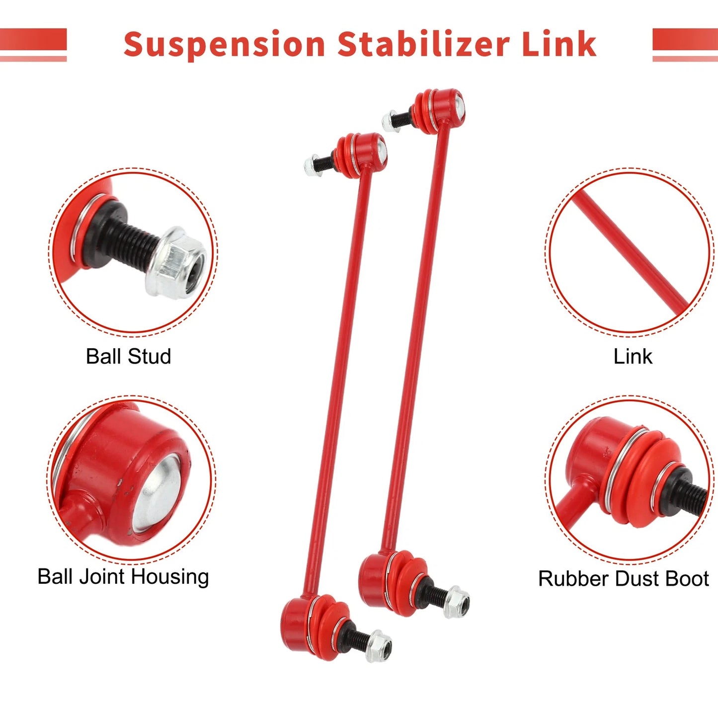 Front Sway Bar Links Stabilizer Link Kit for Saturn Relay (2005-2007)