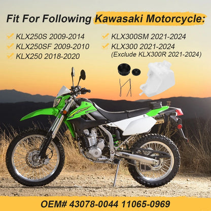Coolant Reservoir Tank For Kawasaki KLX250 KLX250S KLX250SF (2009–2020)