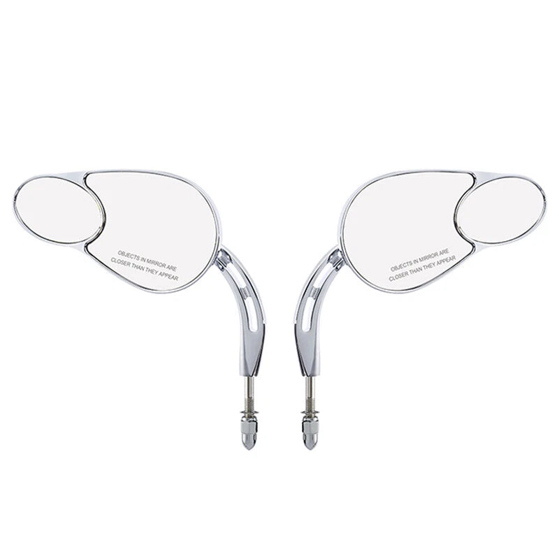 Black/Chrome Rear-View Mirrors for Harley Softail, Touring, Sportster 883-1200