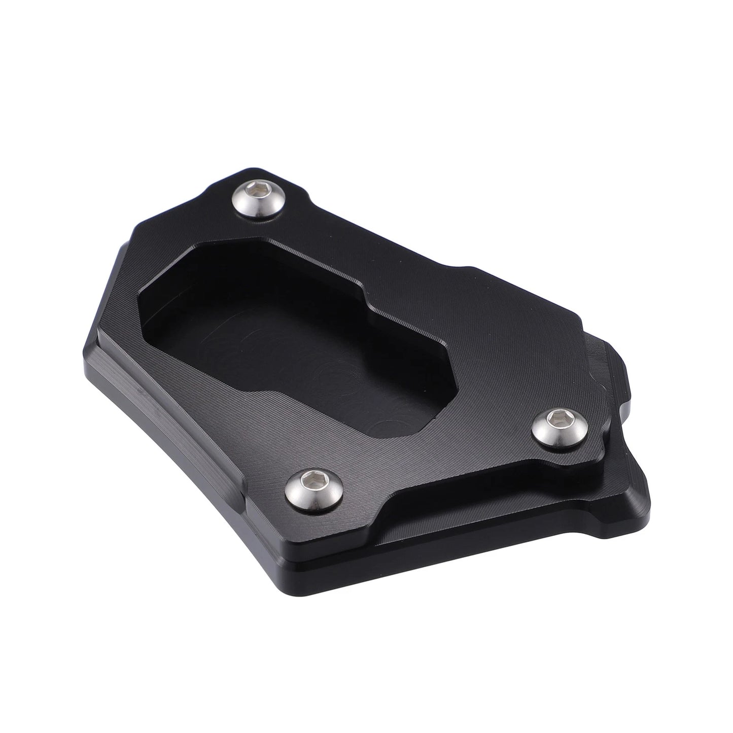 Aluminum Alloy Kickstand Plate Pad for BMW R1250GS 2018-2019 (Black)